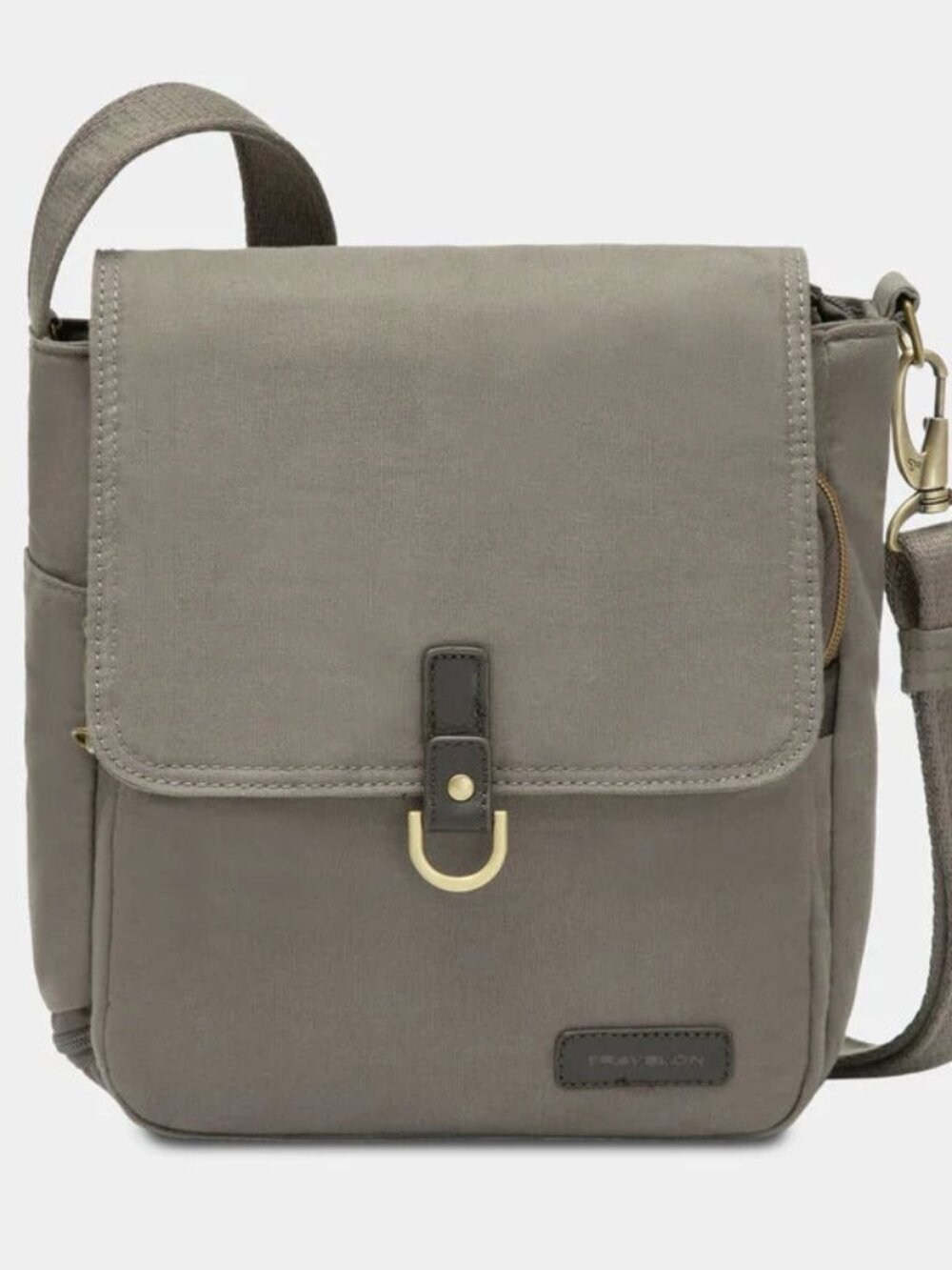 Travelon Stone Gray Anti-Theft Courier Tour Bag/NWT